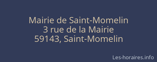 Mairie de Saint-Momelin