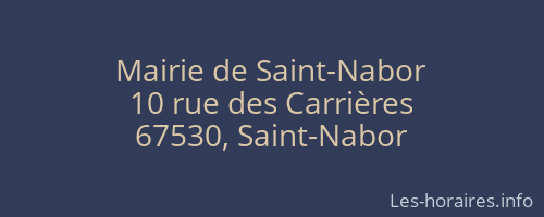 Mairie de Saint-Nabor