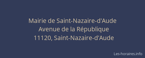 Mairie de Saint-Nazaire-d'Aude