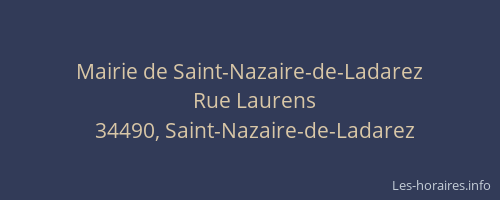 Mairie de Saint-Nazaire-de-Ladarez