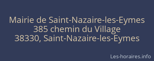 Mairie de Saint-Nazaire-les-Eymes