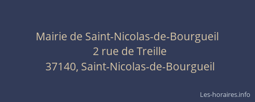 Mairie de Saint-Nicolas-de-Bourgueil