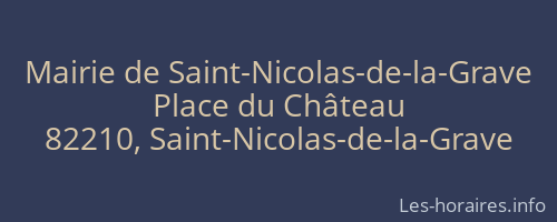 Mairie de Saint-Nicolas-de-la-Grave