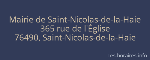 Mairie de Saint-Nicolas-de-la-Haie