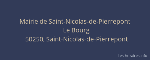 Mairie de Saint-Nicolas-de-Pierrepont