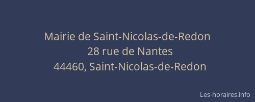 Mairie de Saint-Nicolas-de-Redon