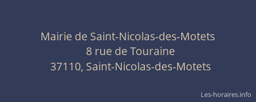 Mairie de Saint-Nicolas-des-Motets