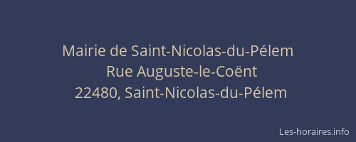 Mairie de Saint-Nicolas-du-P&eacute;lem