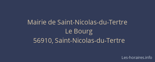 Mairie de Saint-Nicolas-du-Tertre