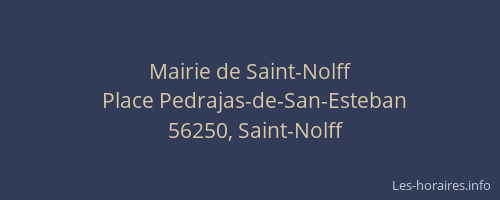 Mairie de Saint-Nolff