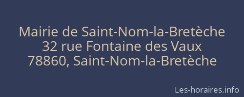 Mairie de Saint-Nom-la-Bretèche