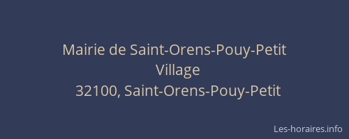 Mairie de Saint-Orens-Pouy-Petit