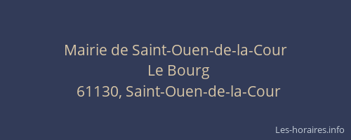 Mairie de Saint-Ouen-de-la-Cour
