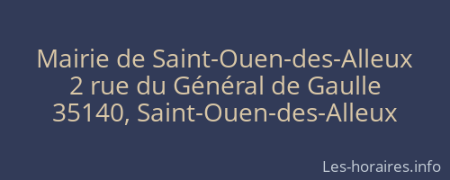 Mairie de Saint-Ouen-des-Alleux