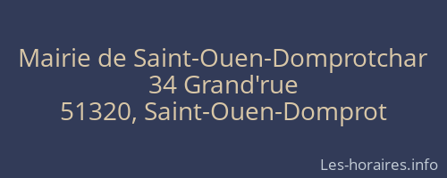 Mairie de Saint-Ouen-Domprotchar