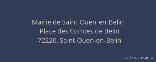 Mairie de Saint-Ouen-en-Belin