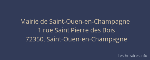 Mairie de Saint-Ouen-en-Champagne