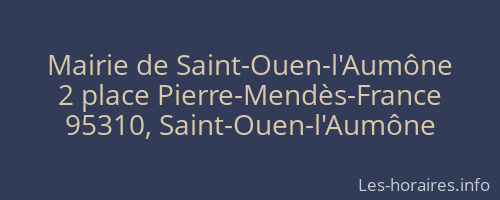 Mairie de Saint-Ouen-l'Aumône