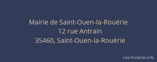Mairie de Saint-Ouen-la-Rouërie