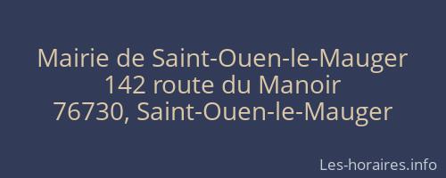 Mairie de Saint-Ouen-le-Mauger