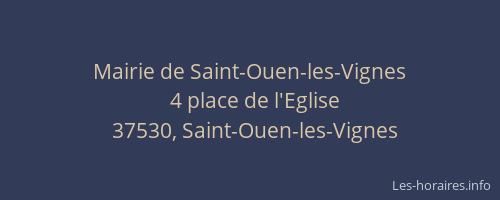 Mairie de Saint-Ouen-les-Vignes