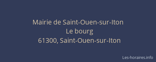 Mairie de Saint-Ouen-sur-Iton