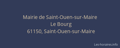 Mairie de Saint-Ouen-sur-Maire