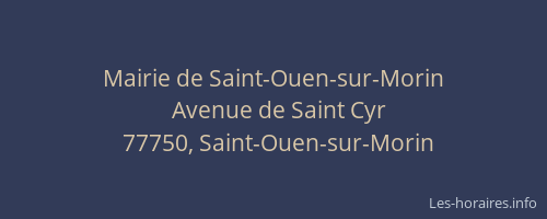 Mairie de Saint-Ouen-sur-Morin