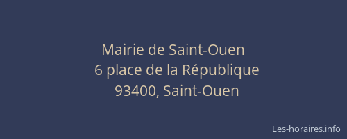 Mairie de Saint-Ouen