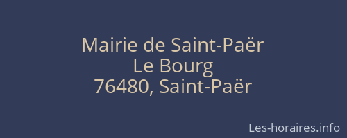 Mairie de Saint-Paër