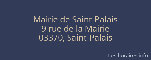 Mairie de Saint-Palais