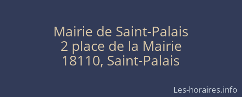 Mairie de Saint-Palais