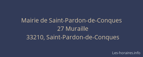 Mairie de Saint-Pardon-de-Conques