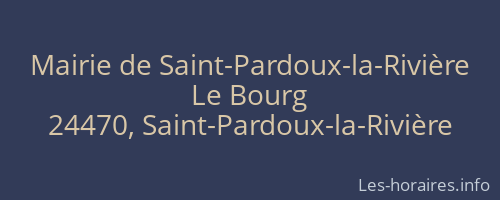 Mairie de Saint-Pardoux-la-Rivière