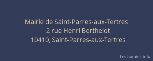 Mairie de Saint-Parres-aux-Tertres