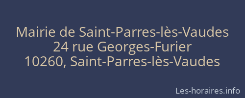 Mairie de Saint-Parres-lès-Vaudes