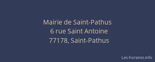 Mairie de Saint-Pathus