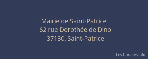 Mairie de Saint-Patrice