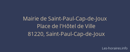 Mairie de Saint-Paul-Cap-de-Joux