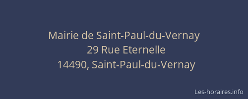Mairie de Saint-Paul-du-Vernay