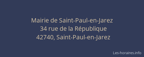 Mairie de Saint-Paul-en-Jarez