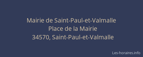 Mairie de Saint-Paul-et-Valmalle