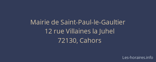 Mairie de Saint-Paul-le-Gaultier