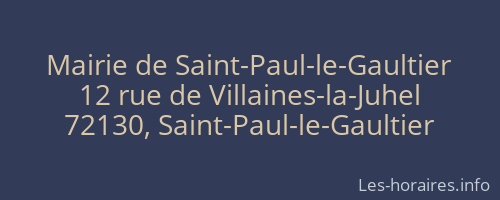 Mairie de Saint-Paul-le-Gaultier