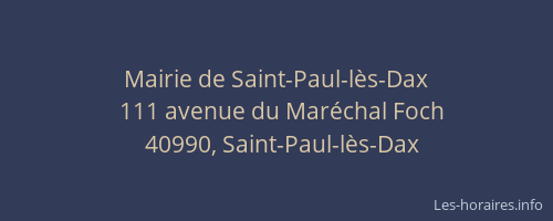 Mairie de Saint-Paul-lès-Dax