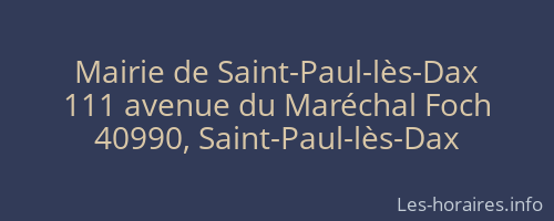 Mairie de Saint-Paul-lès-Dax