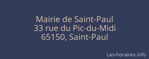 Mairie de Saint-Paul