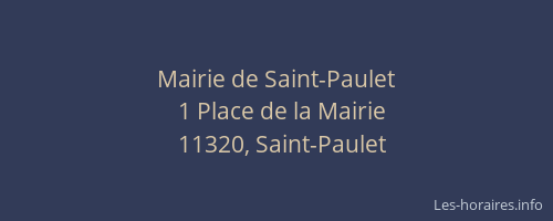 Mairie de Saint-Paulet