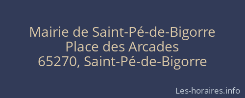 Mairie de Saint-Pé-de-Bigorre