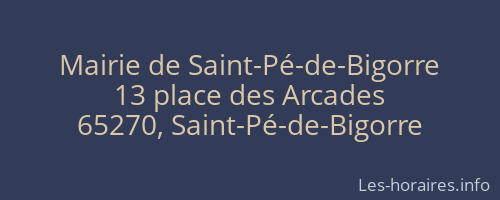 Mairie de Saint-Pé-de-Bigorre